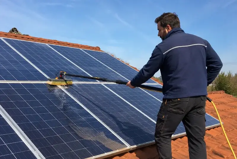 Nettoyage et entretien de panneaux solaires à Neydens